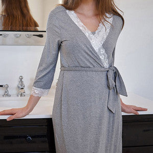 Petal Sleeve Maternity Night Dress