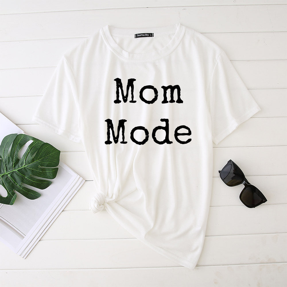 Short Sleeve Mom Mode Top