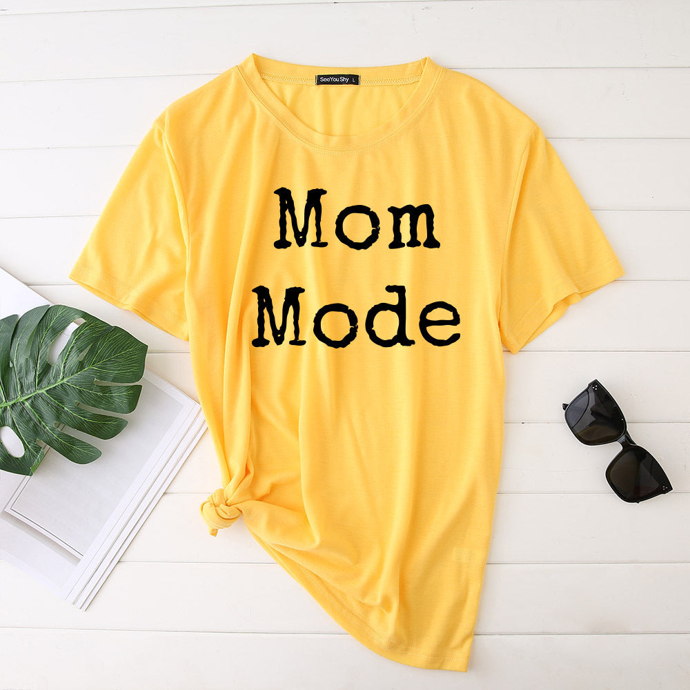 Short Sleeve Mom Mode Top
