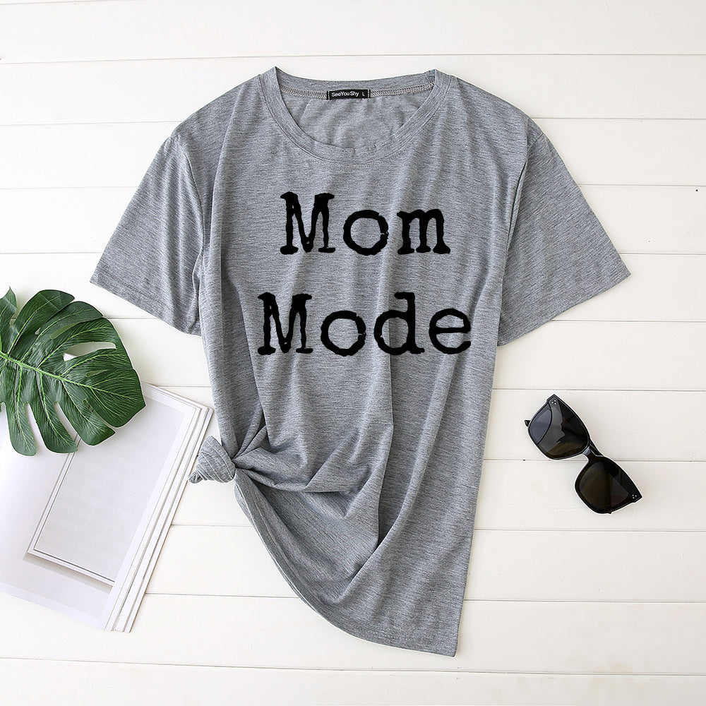Short Sleeve Mom Mode Top