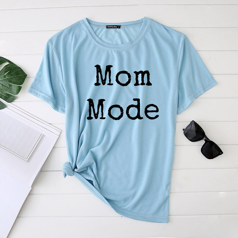 Short Sleeve Mom Mode Top