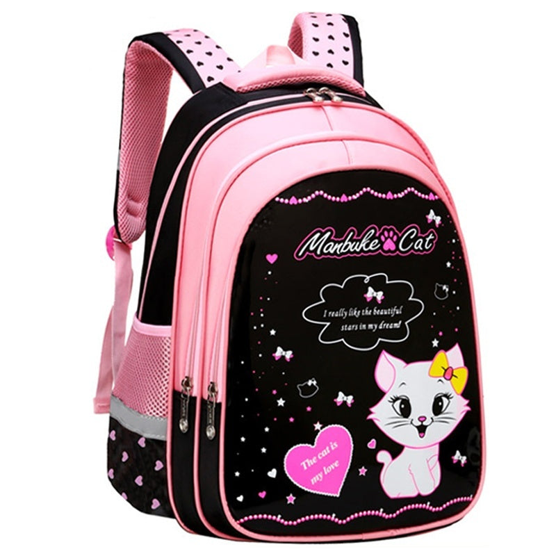 Cute Cat Print Backpack
