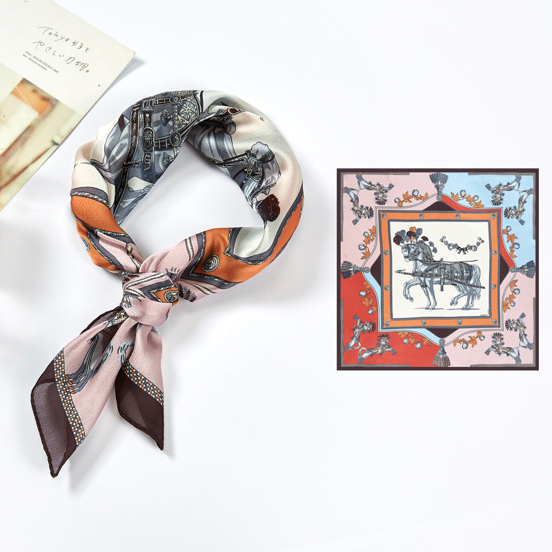 Silk Satin Printed Scarves