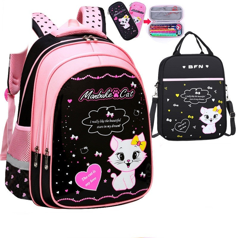 Cute Cat Print Backpack