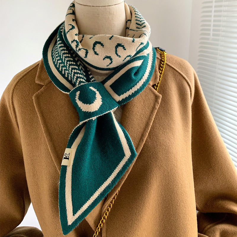 Plain Weave Decorate Warm Scarves