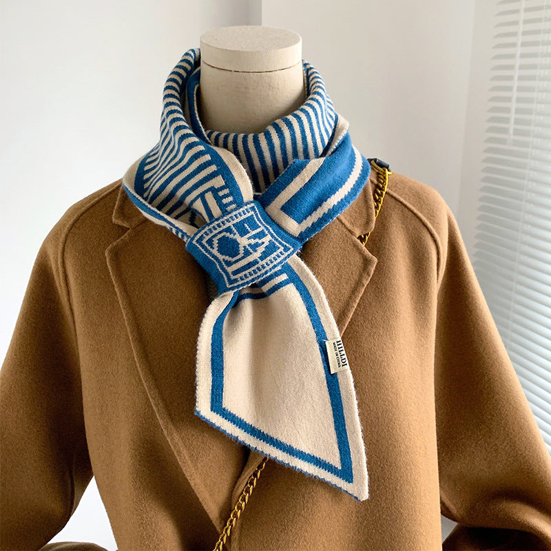 Plain Weave Decorate Warm Scarves