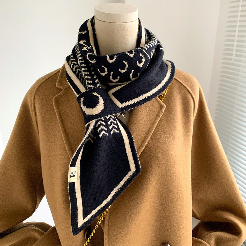 Plain Weave Decorate Warm Scarves