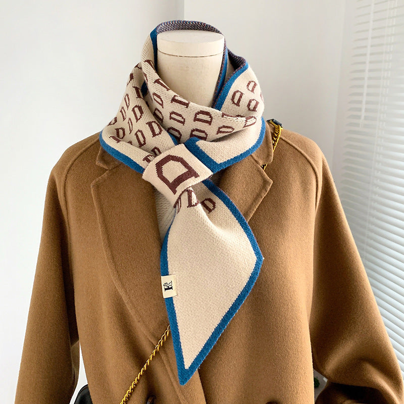 Plain Weave Decorate Warm Scarves