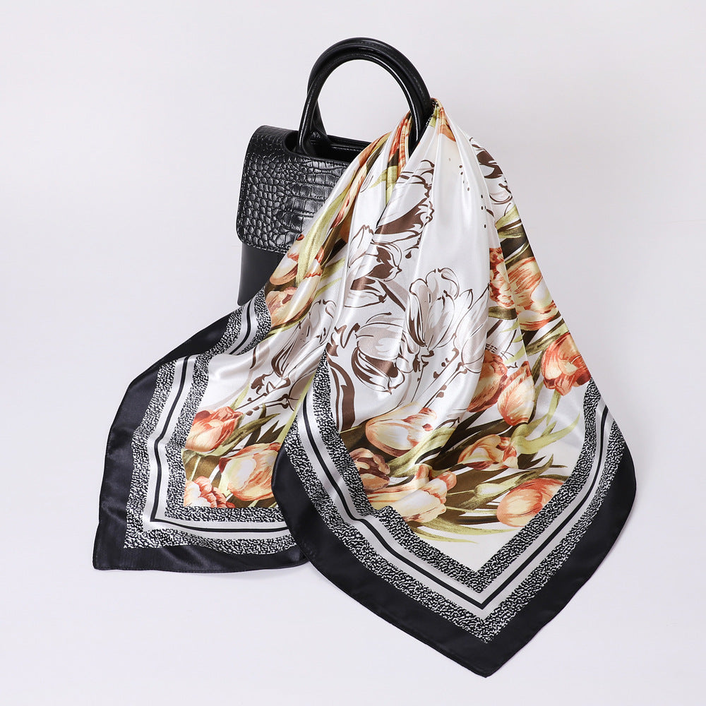 Flower Elegant Silk Scarves