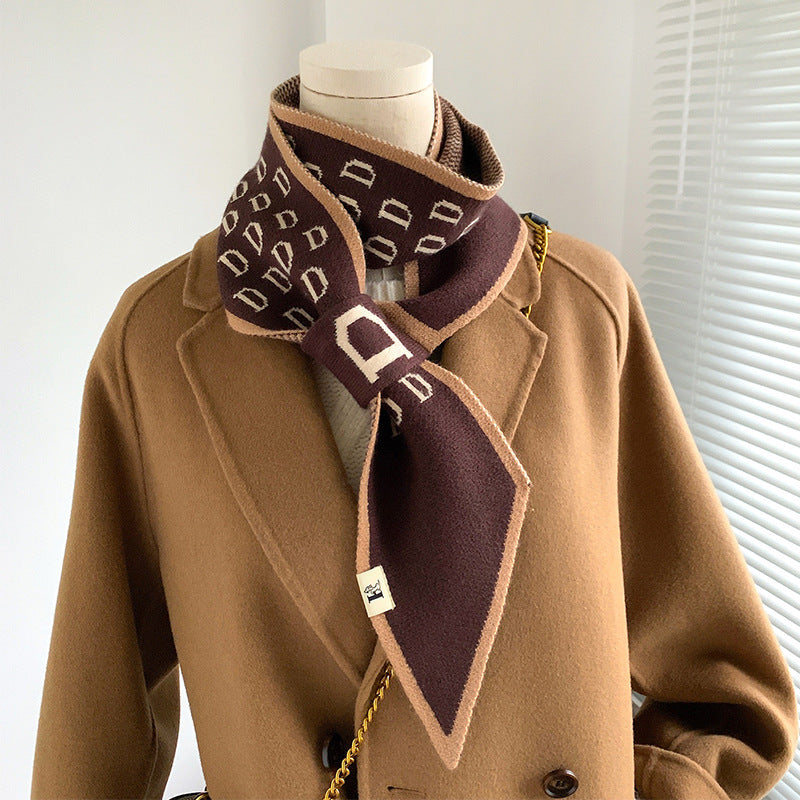 Plain Weave Decorate Warm Scarves