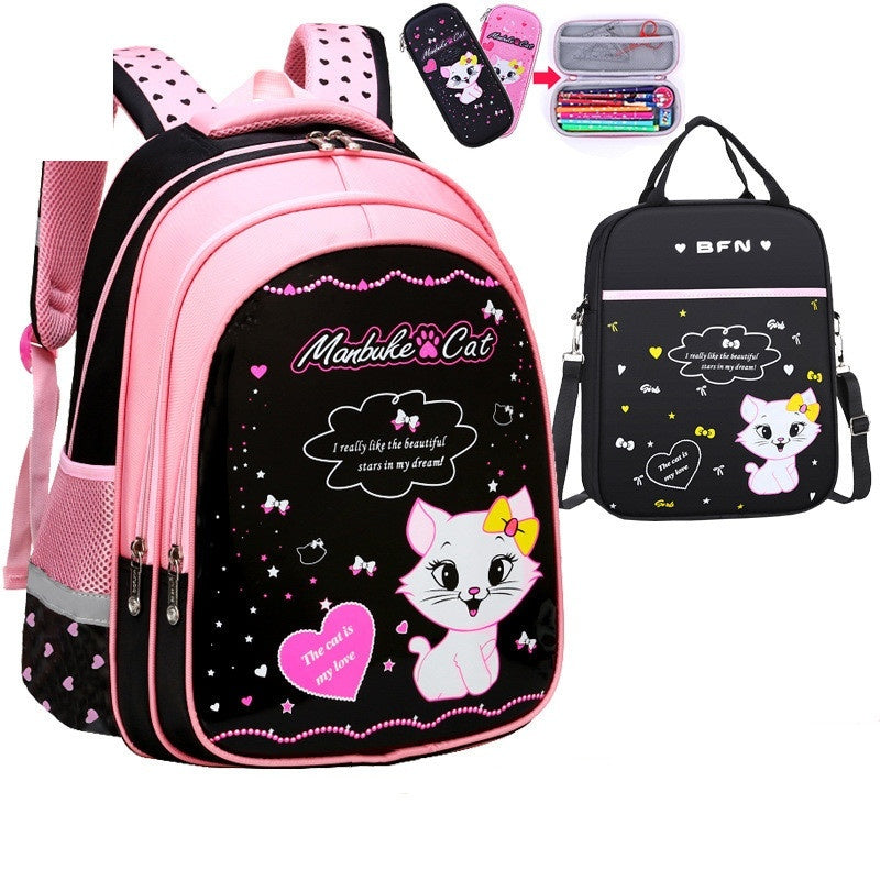 Cute Cat Print Backpack