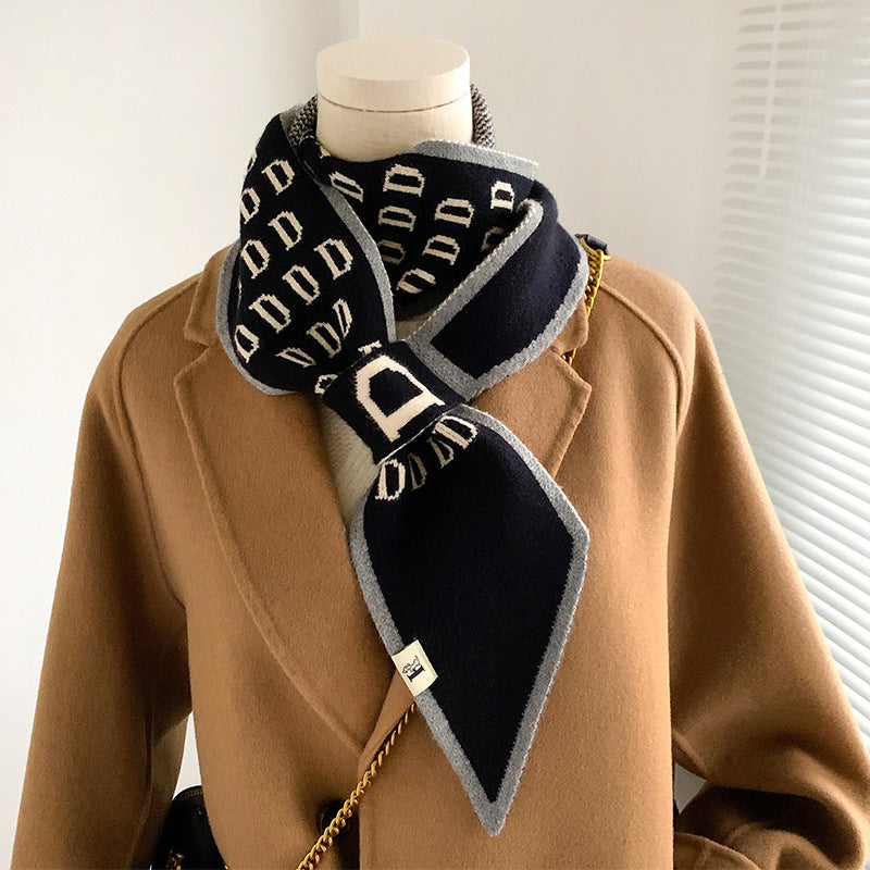 Plain Weave Decorate Warm Scarves