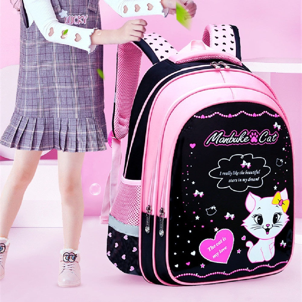 Cute Cat Print Backpack