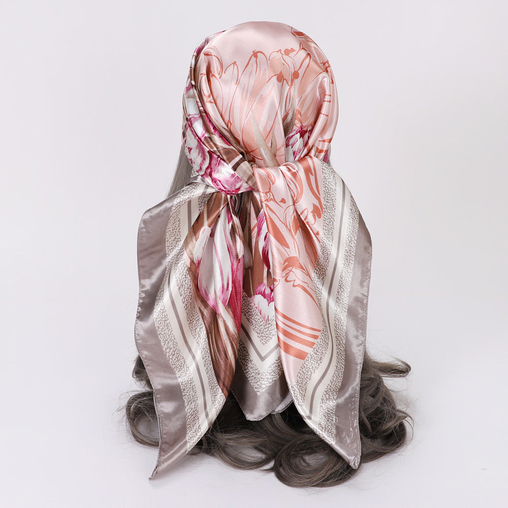 Flower Elegant Silk Scarves