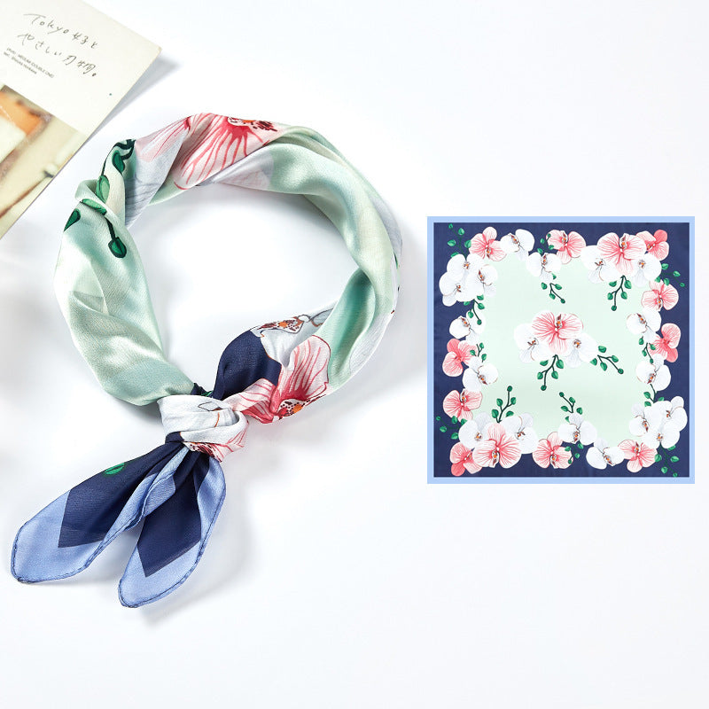 Silk Satin Printed Scarves