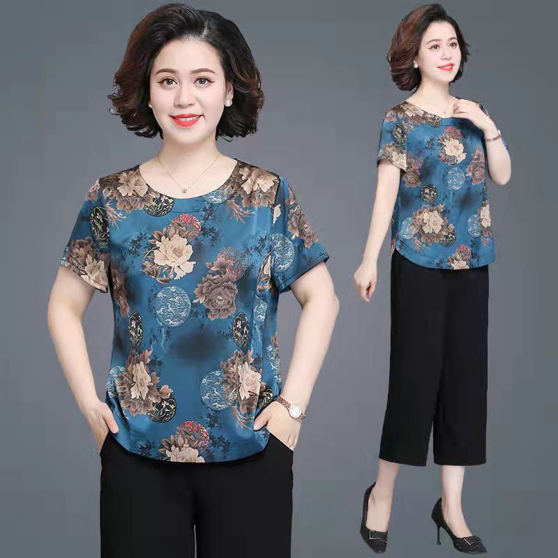 Ice Silk Short Sleeve Suit