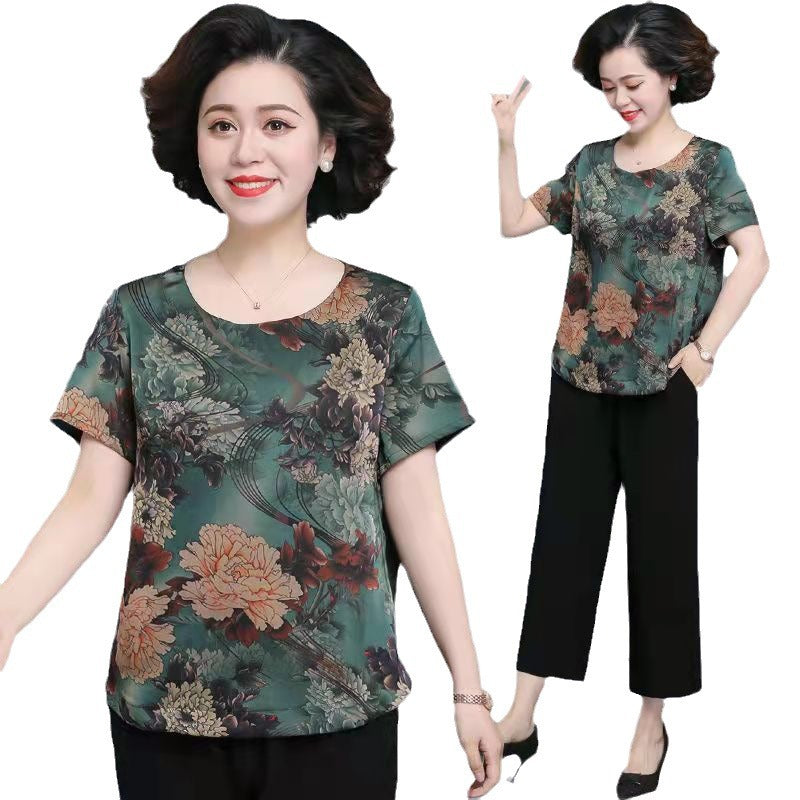Ice Silk Short Sleeve Suit