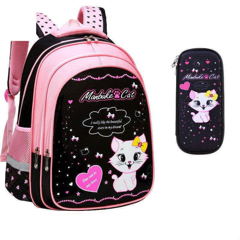 Cute Cat Print Backpack