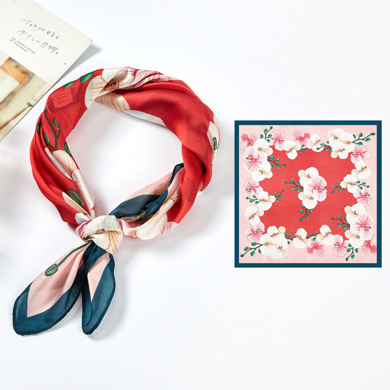 Silk Satin Printed Scarves