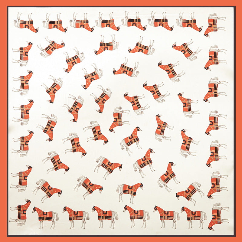Silk Satin Printed Scarves