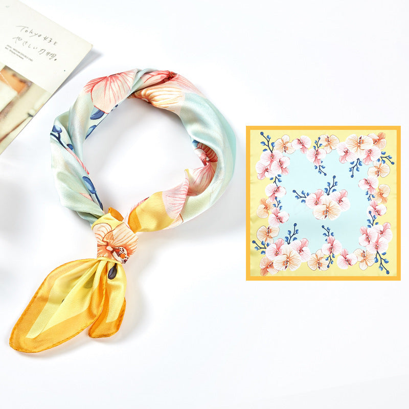 Silk Satin Printed Scarves