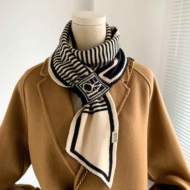 Plain Weave Decorate Warm Scarves