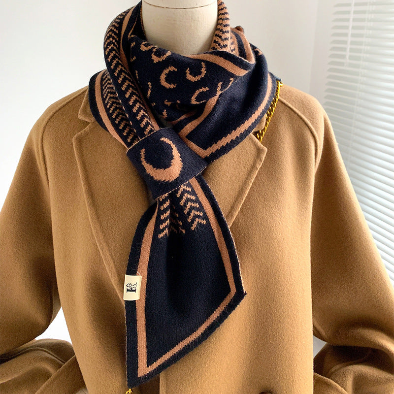 Plain Weave Decorate Warm Scarves