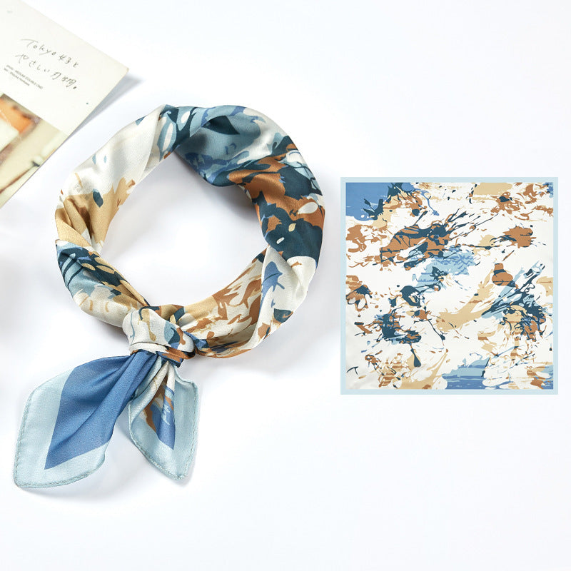 Silk Satin Printed Scarves